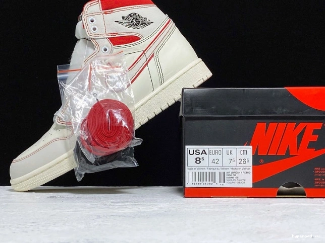 Jordan 1 "Phantom" Gym 555088-160 OG High Air Red Retro 1208